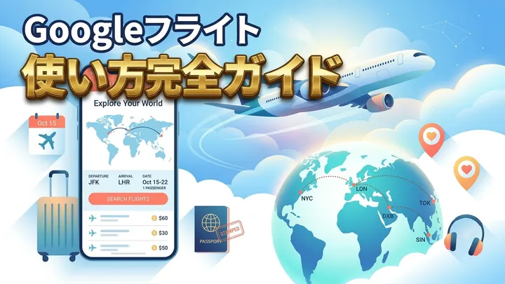 【2026最新】Googleフライトの使い方&裏ワザ5選!最安値航空券を爆速で見つける方法